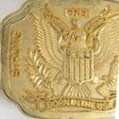 Vintage Born in the USA Eagle Belt Buckle Brass Tone Patriotic Americana Strong