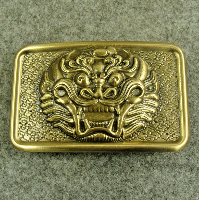 Heavy duty Brass “ mythical beast ” Belt Buckles For 1.5&Prime; Plate Pin Buckle Z197