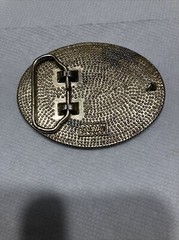 School Bus Yellow Enameled Belt Buckle vintage