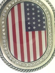 US Flag Belt Buckle American Men Women Happy 4th Gift Western Silver Rodeo Style