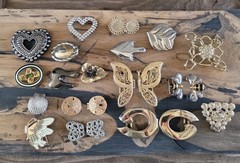 Mixed Wholesale Lot Womens Buckles, Clasps Brass Metal