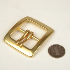 1 X Heavy Duty Solid Brass Double Prong Belt Buckle 40mm(1.5in) Replacement&rsquo;