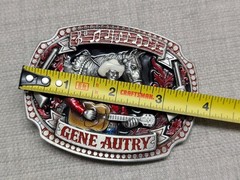 vintage GENE AUTRY belt buckle COUNTRY MUSIC heavy pewter WESTERN cowboy