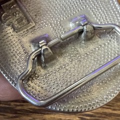 Vintage 70’s Silver-Tone Scalloped Sunburst Belt Buckle Western Geometric Design