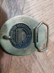 1881 El Paso Texas Del Norte Belt Buckle And Leather Pouch Serial #KP-0545