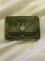 1871-1983 NRA Leadership Award Freedom Belt Buckle free shipping