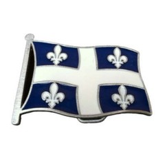 Quebec Drapeau Quebecois Fleur D&rsquo;lys Flags Belt Buckles