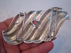 GAY BOYER BELT BUCKLE – WAVY DESIGN – SILVER TONE – BBA – 27