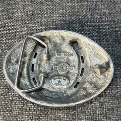 Ornate Womens Western Oval Belt Buckle Horseshoe Buckle 2002 Enchantment USA