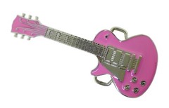 Music Pink Guitar Electric Country Belt Buckle Player Banjo Guitarist Musician