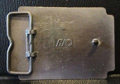 Ligon Industries or Insurance « Nationwide » Brass Belt Buckle Vintage Collectible