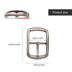 Belt Buckle Men&rsquo;s 40mm, Zinc Alloy Metal Belt Buckle – Replacement Buckle…