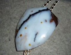 Polka Dot Jasper Handcrafted Buckle & Bola set Natural stone