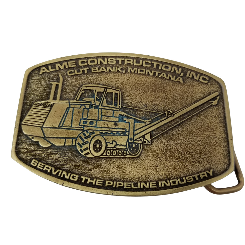 2004 Alme Cont. Cut Bank Montana 18th Edition Bronze-Tone Metal Belt Buckle