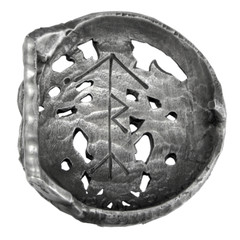 Pewter Tyr Belt Buckle Dryad Design Made in USA – Norse God Asatru Viking Runes
