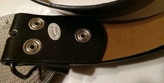 SAGITTARIUS BELT BUCKLE AND BELT NEW BEACON ACCESSORIES 36.5&Prime; BLACK