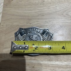 Belt Buckle-National Riffle Assoc. Of America 1871-1996 Flags,Eagle 125 Years