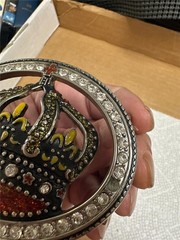 Vintage Unique Crown Belt Buckle AS IS