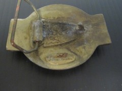 Vtg Belt Buckle Permastran Fiber Glass Pipe Boxing Glove The Light Heavyweight