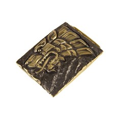 Iron Wolf brass belt buckle, Vikings wolf, Norse pagan celtic accessory