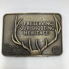 Vintage NRA Whittington Center Preserving Our Shooting Heritae Belt Buckle