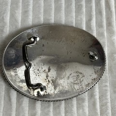 Vintage Montana Silversmiths Sterling Silver Plate ￼ Western Horse Belt Buckle
