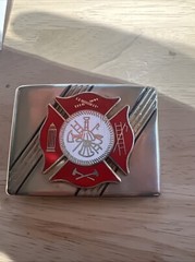 Firefighters Logo Symbol Metal Belt Buckle.