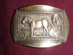 First Edition #28 unisex 3D engraved solid brass Horse belt buckle men&rsquo;s women&rsquo;s