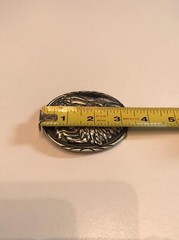 Vintage SSI American Eagle & Flag Pewter belt buckle – Patriotic