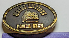 VINTAGE MAINE ANTIQUE POWER ASSN. BELT BUCKLE NORTHWEST BRASS WORKS