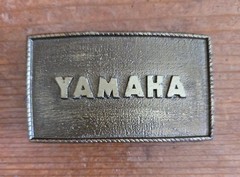 Vtg Yamaha Motorcycles 1970&rsquo;s 1980&rsquo;s Metal Rectangle Belt Buckle Vintage