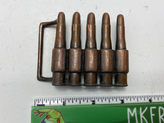 Metal Rifle Ammo Bullets Belt Buckle 2nd amendment