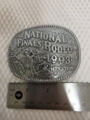 National Finals Rodeo 1993 Belt Buckle Hesston Commemorative New Shrink Wrapped