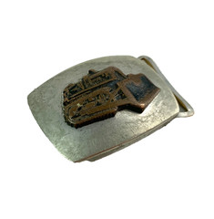 Vintage Caterpillar D7E Bulldozer Miniature Youth Metal Belt Buckle