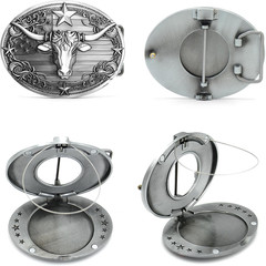 Western Belt Buckle Men: Big Belt Buckles Beer Holder Man| Western Cowboy Large