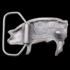 Pig Hog Sow Boar Swine Piggy Zinc Alloy Belt Buckle (New)