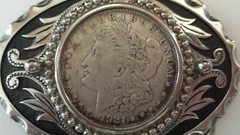 Vintage Large 1921 E Pluribus Unum Coin Belt Buckle Cowboy – NEW