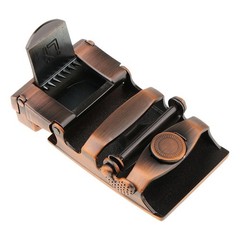 Men Ratchet Alloy Belt Buckle Replacement, Rectangular Automatic Slide Buckle