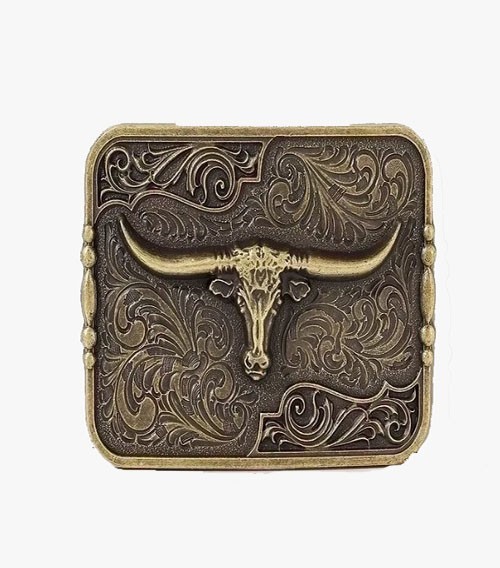 New Belt Buckle Texas Bull Head Cowboy Style # 3