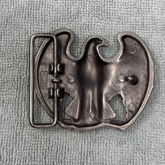 Vintage Avon Mens Soaring Eagle Belt Buckle Silver Tone Metal Western Americana