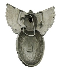 Grenade Belt Buckle US Military Memorial Veteran Day Wings Silver Iced Style New