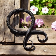 Hand Forged Viking Troll Cross Belt Buckle Medieval Iron Norse Amulet