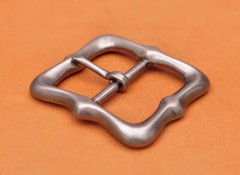 Solid Antique Silver Center Bar Pin Belt Buckle Fits 40mm DIY Leathercraft Belts