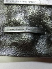 Vintage Flexco Belt Buckle Mens One Size Pewter Mining Miner 1988 80s Promo