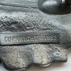 Tanker Truck Belt Buckle Pewter Tone Metal Made in Mexico Reissue