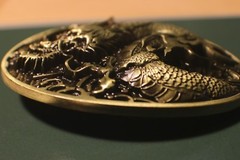 Antique Bronze color DRAGON Western style Belt Buckle Full Metal US seller