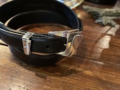 Pat Areias James Reid Dgn Sterling Silver Belt Buckle Set 36-38-1.3/8”-1✅nu
