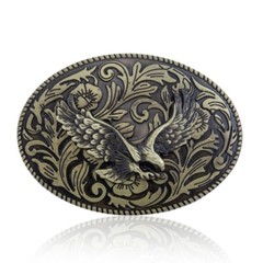 Creatively Relief Pattern Buckle Belt DIY Components Western Heavy Rock