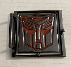 Transformers Reversible Metal Logo Belt Buckle Autobot Decepticon
