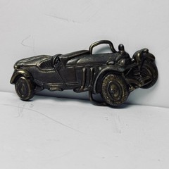 Vintage Antique Mercedes Benz SSK Cabrioler Roadster Car Belt Buckle Brass